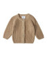 ფოტო #1 პროდუქტის Toddler 100% Cotton Chunky Ribbed Knitted Cardigan Ages 3-4 Years