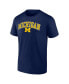 Фото #2 товара Men's Navy Michigan Wolverines Campus T-shirt