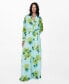 ფოტო #1 პროდუქტის Women's Bow Detail Printed Jumpsuit