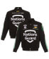 Men's Black Kyle Larson Nations Guard Twill Uniform Full-Snap Jacket