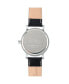Фото #3 товара Наручные часы Alexander men's Triumph Automatic Black Leather, Silver-Tone Dial, 49mm Round Watch.