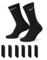 Nike Training Everyday Cushioned 6 pack crew sock in black