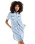 New Look denim shirt dress Синий, 44 - фото #2