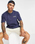 Dickies cascade locks snake back print t-shirt in navy - Exclusive to Asos