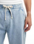 Pull&Bear carpenter cargo jeans in light blue