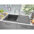 Фото #2 товара Grohe Composite -Waschbecken mit Abfluss K400 1000 x 500 mm grauer Granit 31641at0