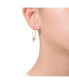 ფოტო #2 პროდუქტის 14K Gold Plated Cubic Zirconia Hoop Earrings