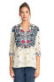 Johnny Was Nostra Silk Blouse - B10520A8 MSRP $310.00