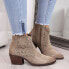 Фото #2 товара Openwork leather cowboy boots S.Barski W OLI32C, beige