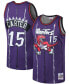 Фото #2 товара Men's Vince Carter Purple Toronto Raptors 1998-99 Hardwood Classics Swingman Jersey