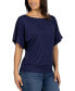 Loose Fit Dolman with Wide Sleeves Top