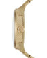 ფოტო #3 პროდუქტის Men's Rasp Gold-Tone Stainless Steel Bracelet Watch 46x53mm DZ1761