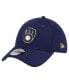 Фото #1 товара Men's Navy Milwaukee Brewers Active Pivot 39Thirty Flex Hat