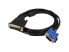 Фото #1 товара VALUE Adj DVI Cable - DVI (18+5) - HD15 - M/M 5 m - 5 m - VGA (D-Sub) - Black - Male/Male