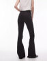 Фото #5 товара Topshop Tall high rise Jamie flare jeans in black