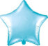 Фото #1 товара Украшение для организации вечеринок Party Deco Блестящий фольгированный шар Звезда, голубой, 48 см, универсальный