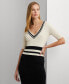 Фото #1 товара Women's Two-Tone Sweater Sheath Dress