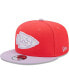 Men's Red, Lavender Kansas City Chiefs Two-Tone Color Pack 9FIFTY Snapback Hat Red, Lavender - фото #1