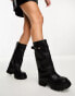 Фото #1 товара Azalea Wang Jet foldover ankle boot in black