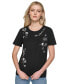 ფოტო #1 პროდუქტის Women's Embroidered Motif T-Shirt