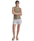 ფოტო #3 პროდუქტის Women's Round-Neck Sleeveless Rib-Knit Sweater