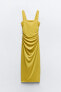 Фото #6 товара Платье со сборками и открытой спиной ZARA