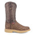 Фото #1 товара Dingo Death Valley Embroidered Croc Round Toe Cowboy Mens Brown Casual Boots DI