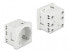 Delock 81324 - CEE 7/3 - White - Acrylonitrile butadiene styrene (ABS) - Plastic - 250 V - 16 A - 45 mm