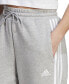 Фото #4 товара Брюки спортивные Adidas женские с открытым низом и манжетами из флиса 3-Stripes