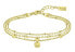 Fashion gold plated bracelet with Iris crystals 1580335