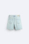 Basic denim bermuda shorts