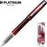 Фото #1 товара Platinum Pióro wieczne Platinum Prefounte Crimson Red, M, w plastikowym opakowaniu, na blistrze, bordowe