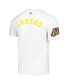 Фото #1 товара Men's and Women's White Los Angeles Lakers Heritage Crest T-Shirt