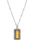 ფოტო #1 პროდუქტის Silver-Tone Crystal Pendant Necklace