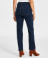 Фото #2 товара Petite High-Rise Natural Straight-Leg Jeans, Petite & Petite Short, Created for Macy's