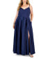 Фото #1 товара Trendy Plus Size Satin Sleeveless Gown
