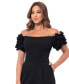 Фото #1 товара Women's Ruffled Off-The-Shoulder Straight-Leg Jumpsuit