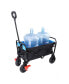 Фото #4 товара Mini Folding Wagon Garden Shopping Beach Cart (Black+Blue+Brake)