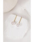 Electra Riviere Freshwater Pearl Drop Earrings