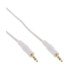 Фото #1 товара InLine Audio Cable 3.5mm Stereo male / male white/gold 10m