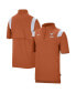 Фото #1 товара Men's Texas Orange Texas Longhorns Coach Short Sleeve Quarter-Zip Jacket