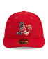ფოტო #3 პროდუქტის Men's Red Oakland Athletics 2023 Fourth of July Low Profile 59FIFTY Fitted Hat