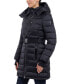 ფოტო #3 პროდუქტის Women's Belted Hooded Puffer Coat, Created for Macy's