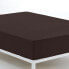 Fitted bottom sheet Alexandra House Living Brown Chocolate 90 x 200 cm