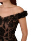 ფოტო #4 პროდუქტის Women's Off-The-Shoulder Beaded Floral Sheath Dress