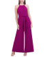 ფოტო #1 პროდუქტის Women's Tie-Waist Wide-Leg Jumpsuit