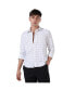 ფოტო #1 პროდუქტის Men's White Graph Check Shirt