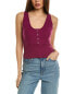 Chaser Rpet Vintage Rib Scoop Tank Women's Purple M