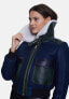 Фото #2 товара Women's Fashion Jacket, Washed Navy With White Curly Wool