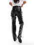 Фото #4 товара River Island straight leg trouser in black